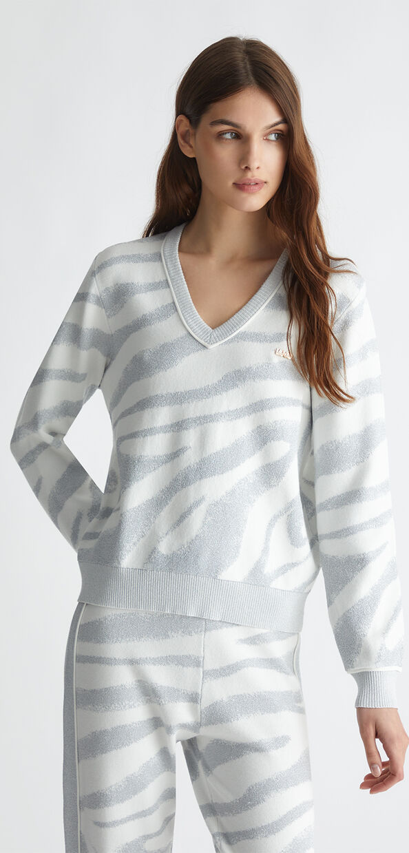 Liu Jo Maglia animalier jacquard
